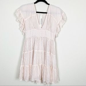 Kite & Butterfly Swiss Dot Tiered Ruffle Dress